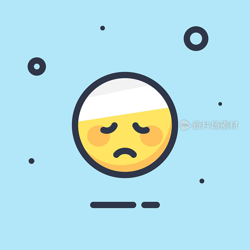 Emoticon平面设计颜色背景