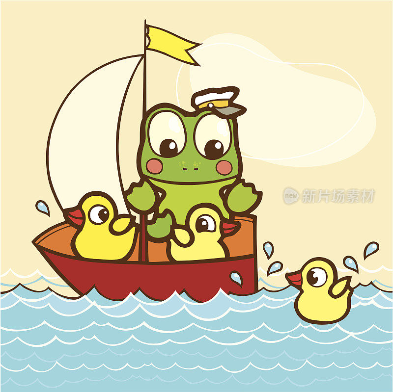 frog_and_rubber_ducks_in_a_boat