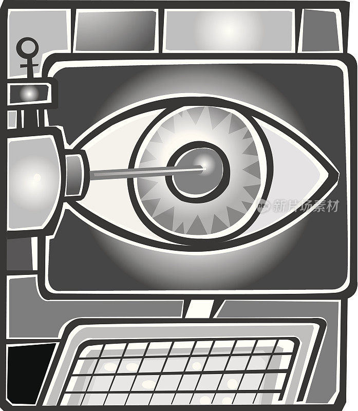 眼睛激光计算机