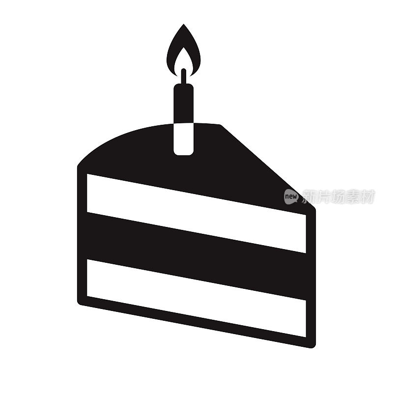 蛋糕浪漫符号图标