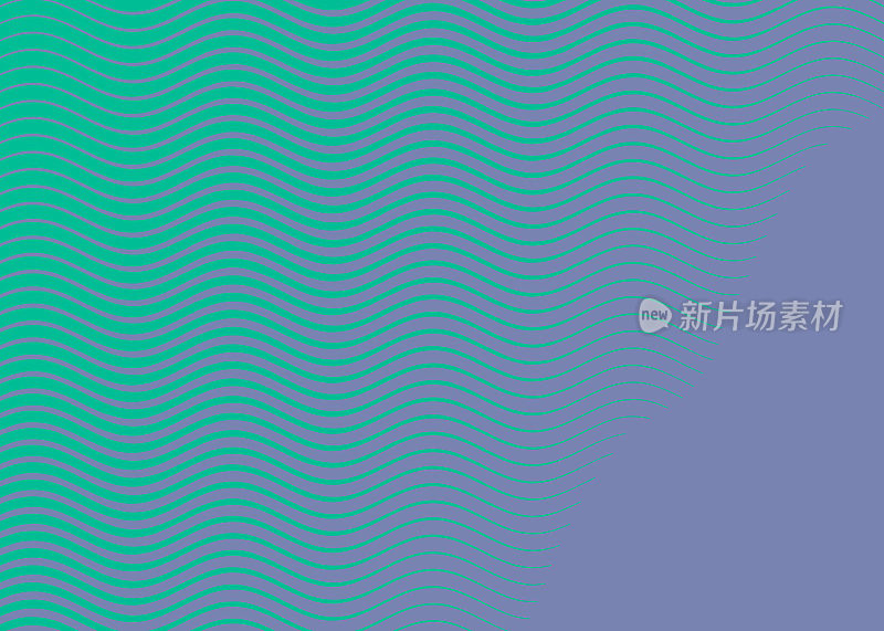 波浪线的背景。半色调图案