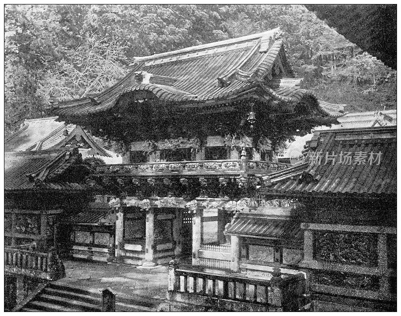 日本古玩旅行照片:寺庙入口