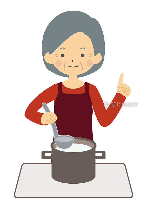 女人cooking_boil