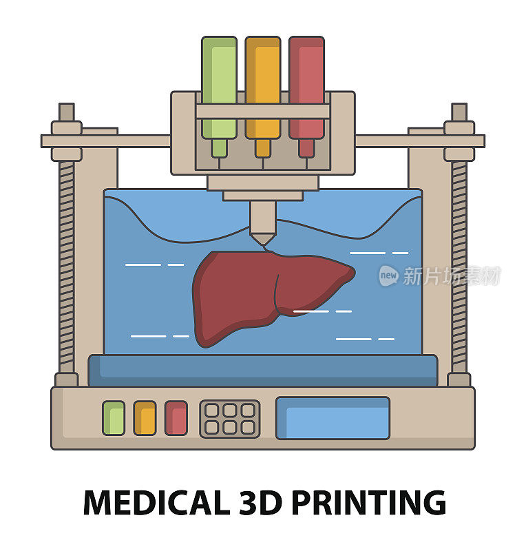 医用3d打印载体肝脏生物打印技术