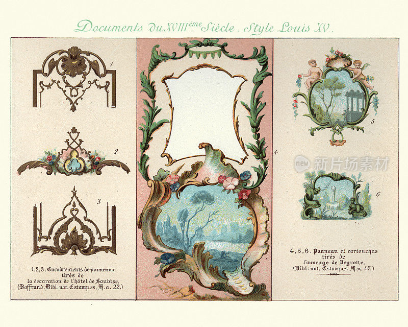 设计元素装饰艺术，路易十五风格，18世纪