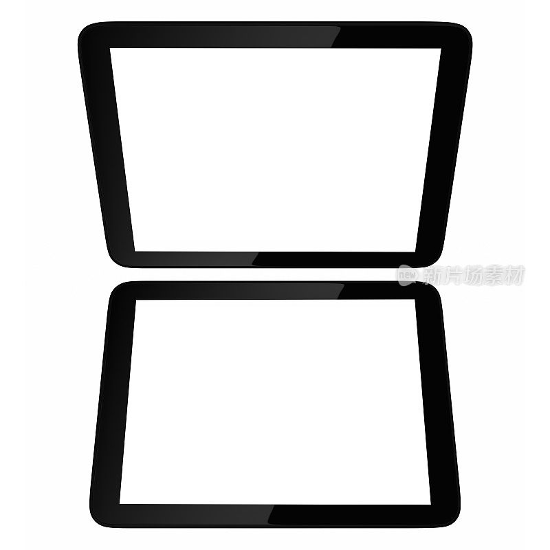 空白平板电脑黑色