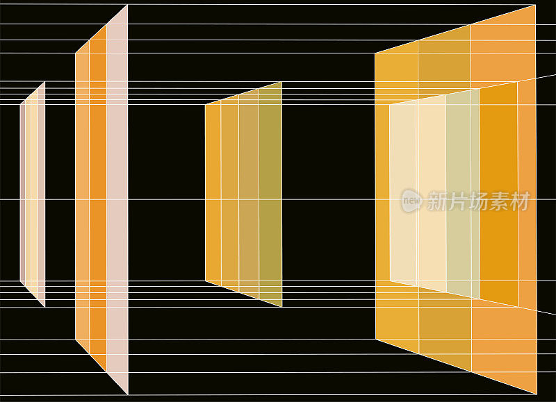 抽象色彩透视线网格排列技术格局网络概念背景