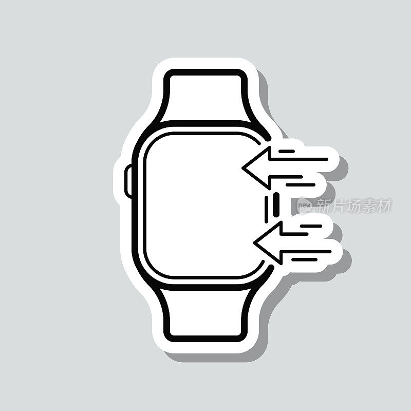 送到smartwatch。图标贴纸在灰色背景