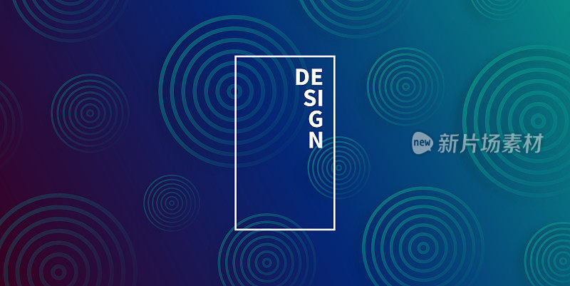 抽象梯度背景与蓝色圆圈