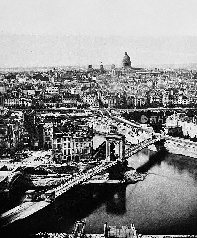 巴黎鸟瞰图1860