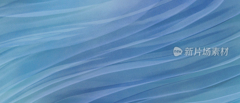 酒精水墨艺术抽象背景模板。瘸腿蓝浪横旗。粗糙的纹理。大海、水和河流的概念。