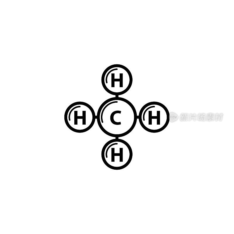 甲烷(CH4)图标