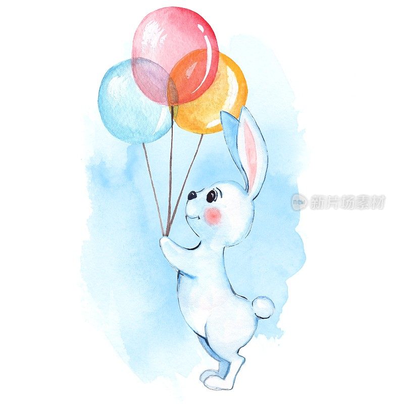气球小白兔