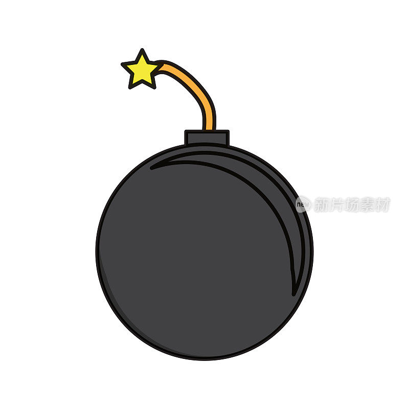 圆形炸弹图标图像