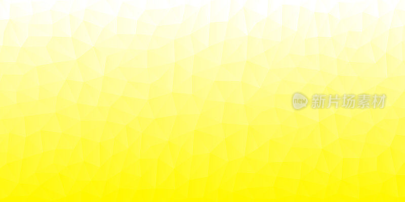 多边形马赛克与黄色梯度-抽象几何背景-低多边形
