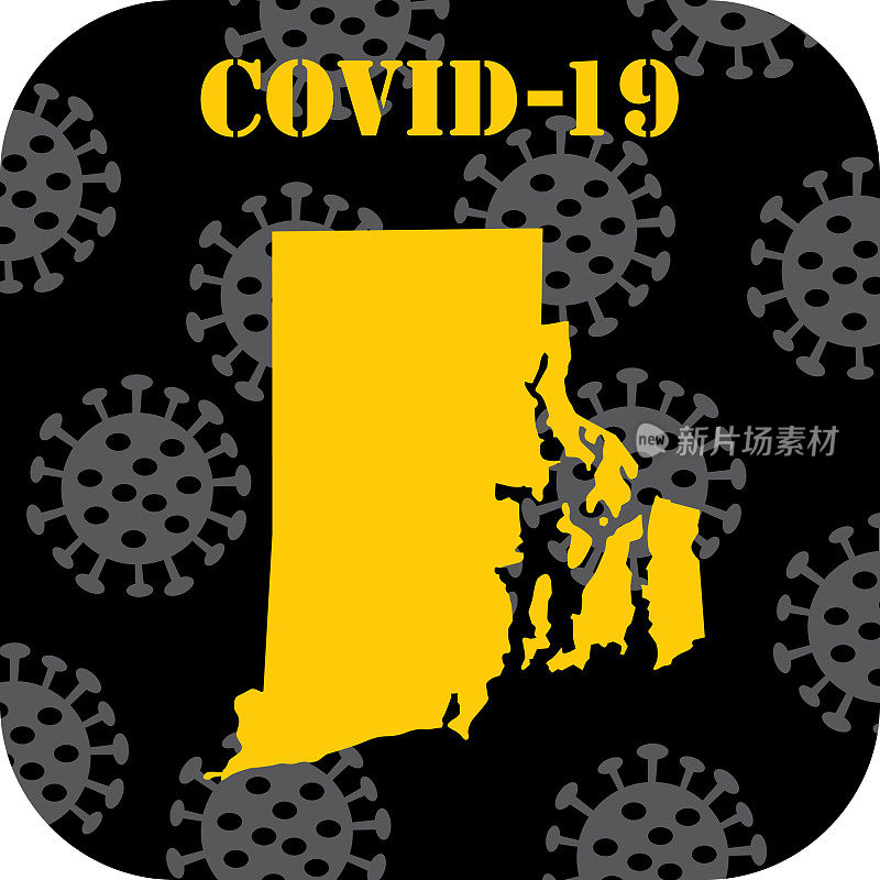 2019冠状病毒病罗德岛图标