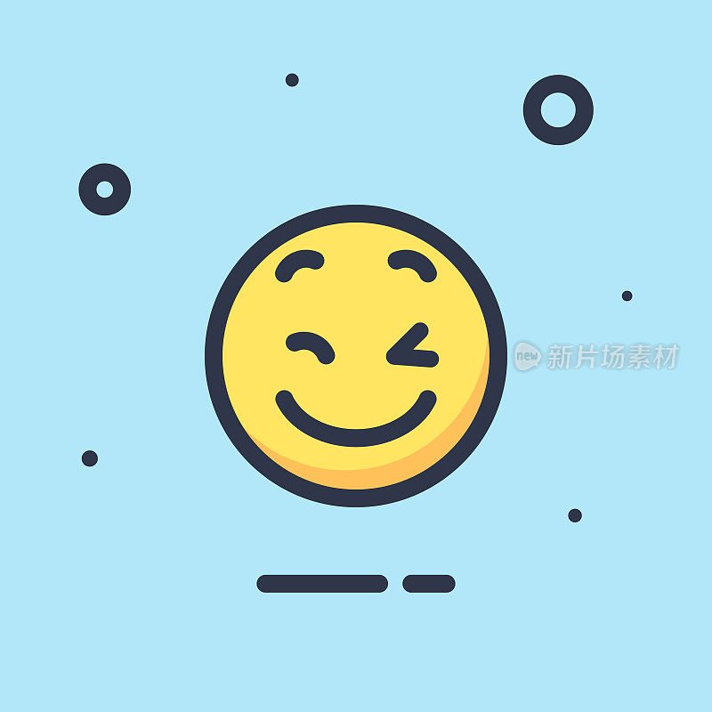 Emoticon平面设计颜色背景