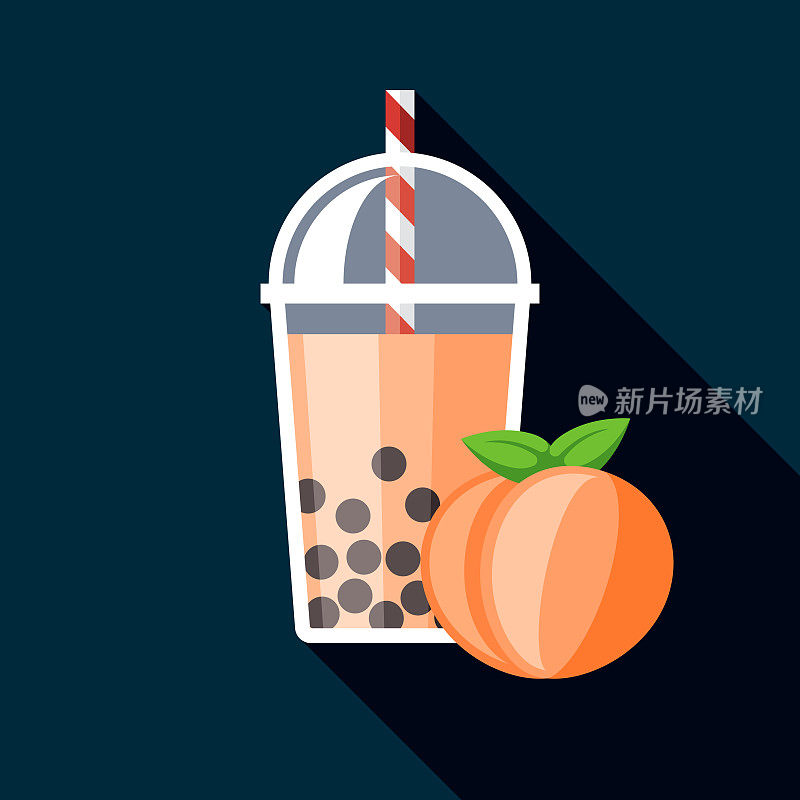 桃子泡茶风味图标