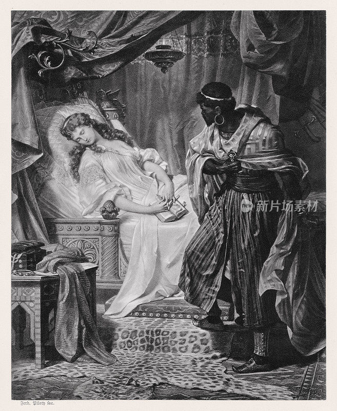 《奥赛罗》，莎士比亚的悲剧，出版于1886年