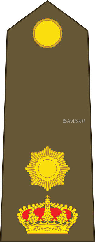 卢森堡少校的肩垫军官徽章