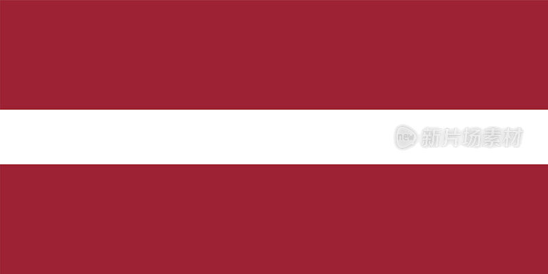 拉脱维亚国旗。向量