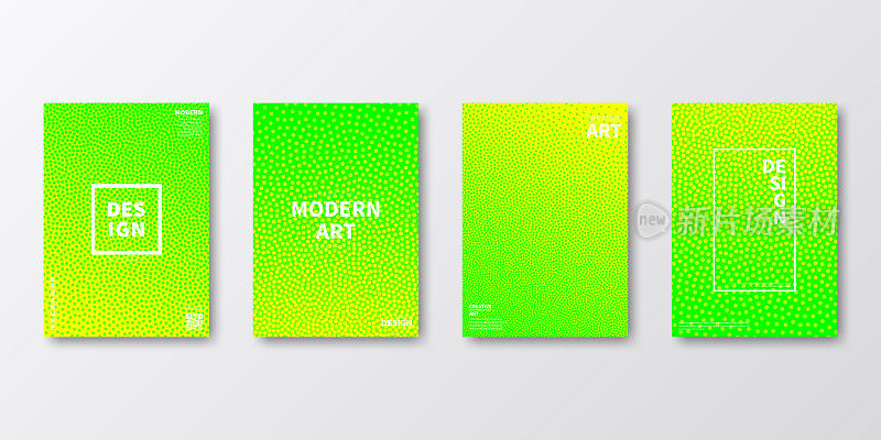 宣传册模板排版，绿色封面设计，商业年报，宣传单，杂志