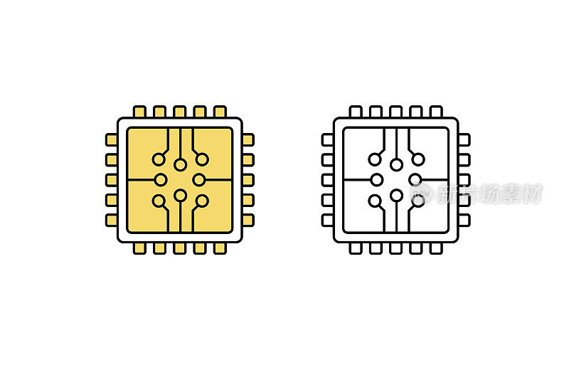 芯片图标。