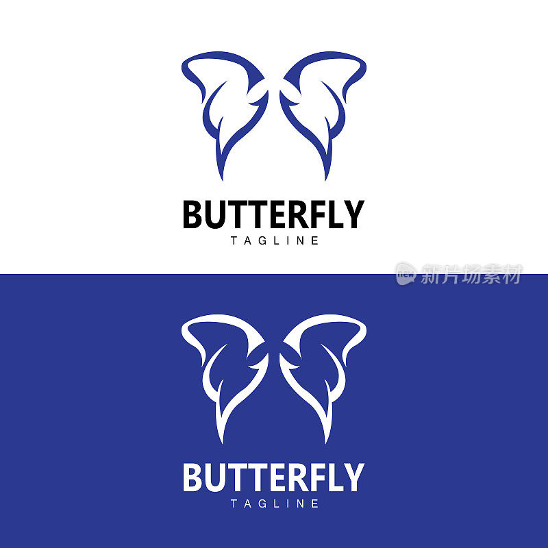 采购产品蝴蝶标志，动物设计与美丽的翅膀，装饰动物，产品品牌
