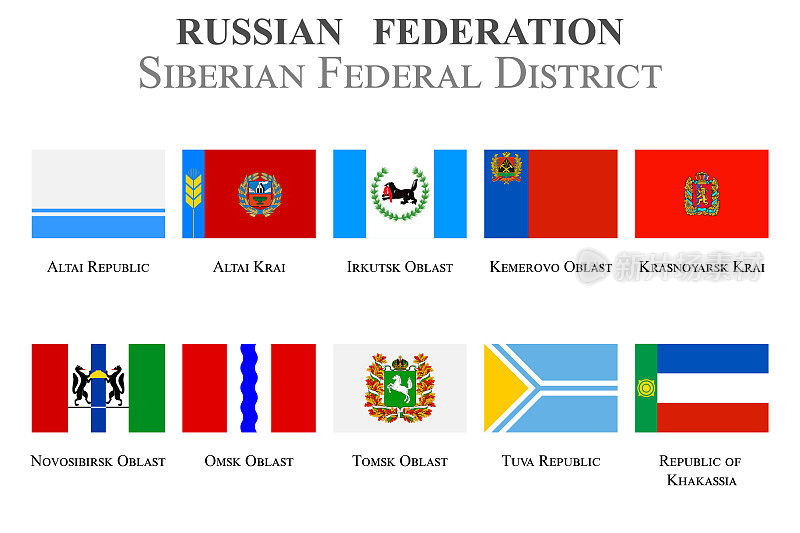俄罗斯联邦西伯利亚联邦地区的国家盾旗