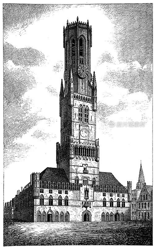 布鲁日的钟楼,建于1376年