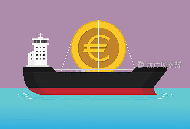 货船携带一枚欧元硬币