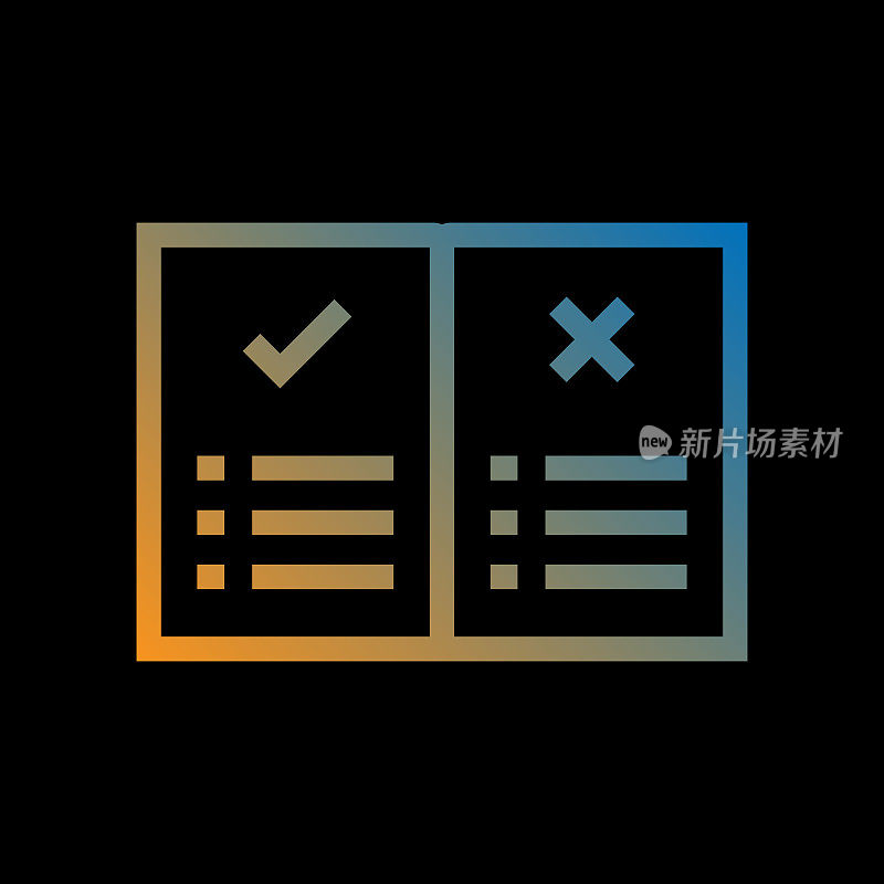 规则线图标，轮廓向量符号