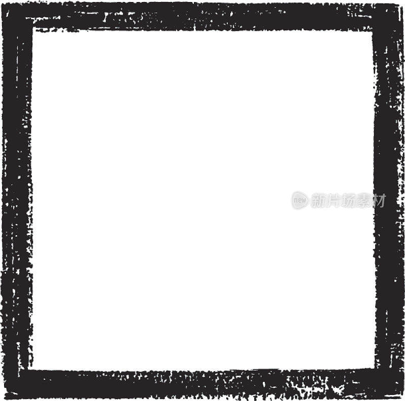 插图与黑色方形框架
