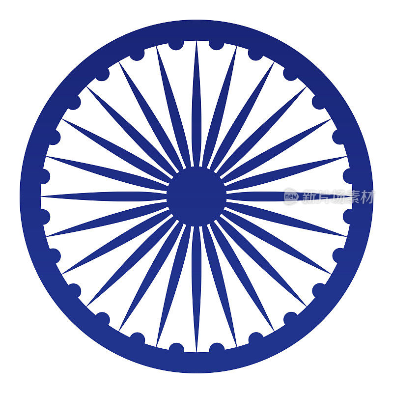 印度共和国阿育王脉轮符号