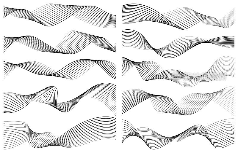 抽象图形波