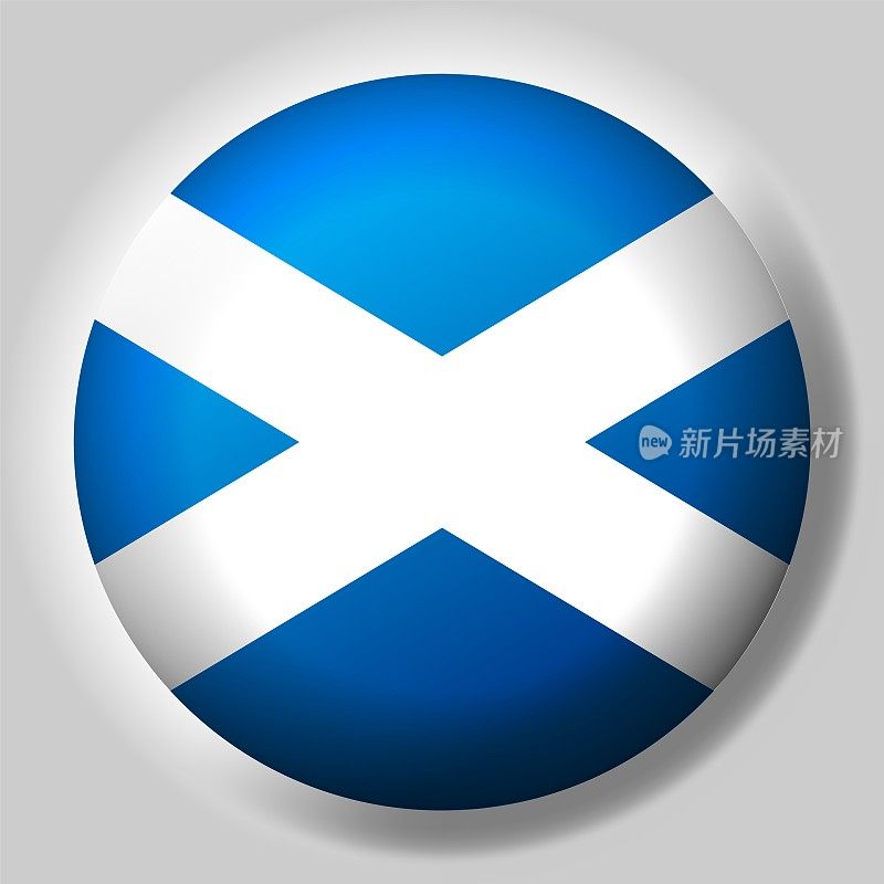 苏格兰国旗纽扣