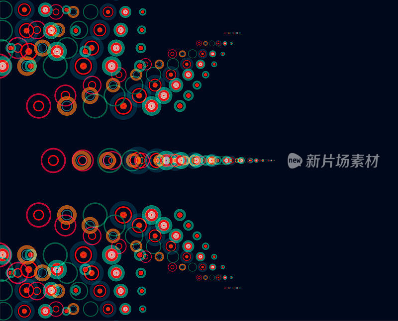 摘要颜色转向点花卉图案海报背景