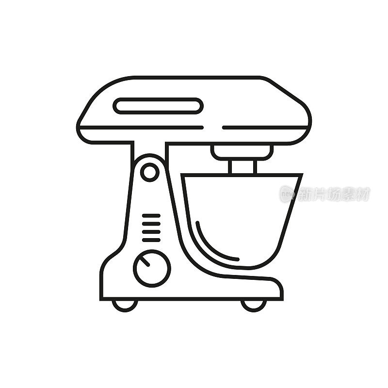 搅拌机烹饪机图标可编辑行程