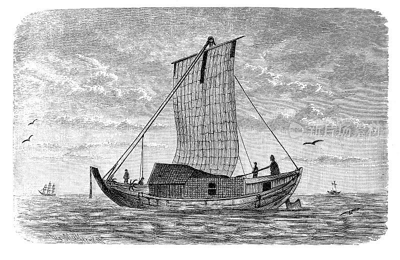 日本帆船是一种古老的帆船，从公元2世纪开始发展起来