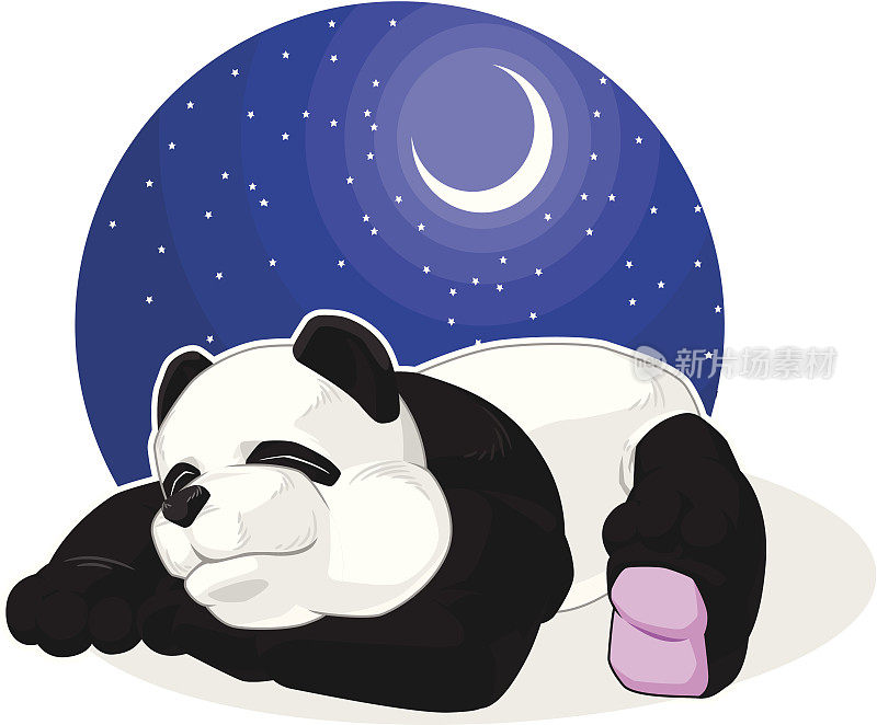 熊猫在睡觉