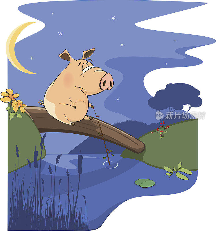 关于小猪和小河的童话故事