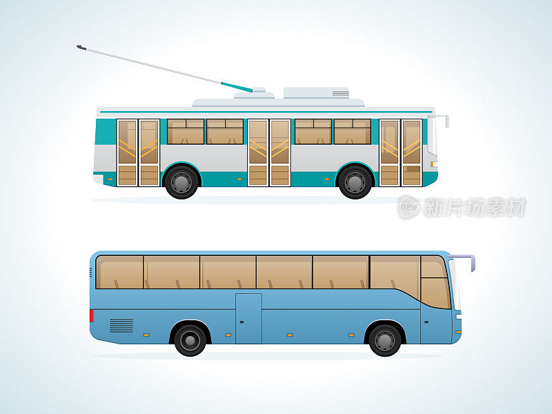 城市客运公共交通:城市无轨电车和城际巴士