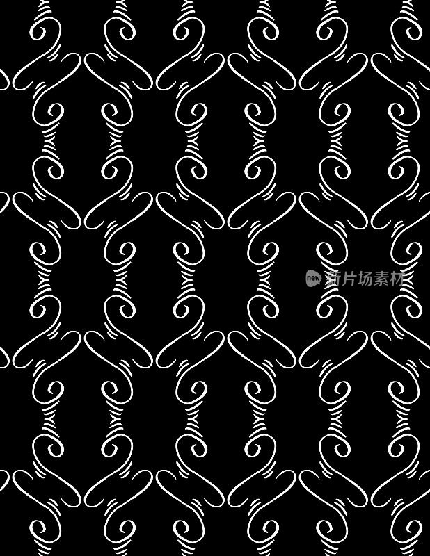 无缝图案的涂鸦装饰