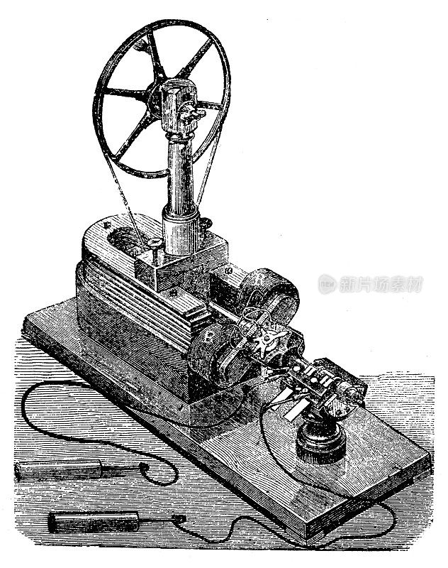 古董插图:电机