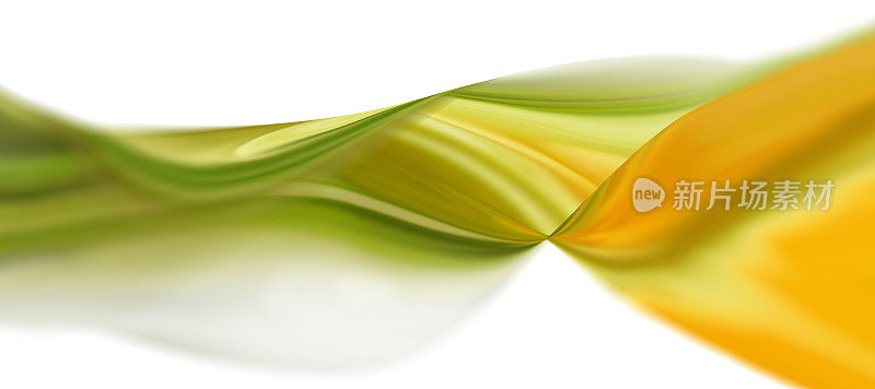 抽象技术背景与绿色和黄色色调