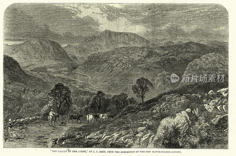 Lledr山谷位于北威尔士的斯诺登尼亚，是19世纪维多利亚时代的风景