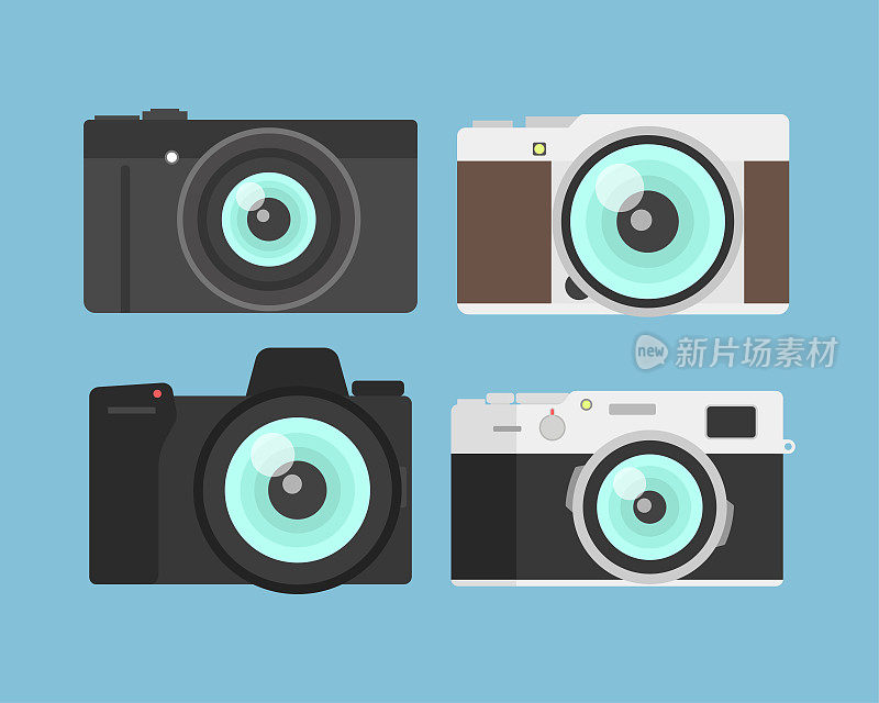 相机收藏在新潮的平面设计理念