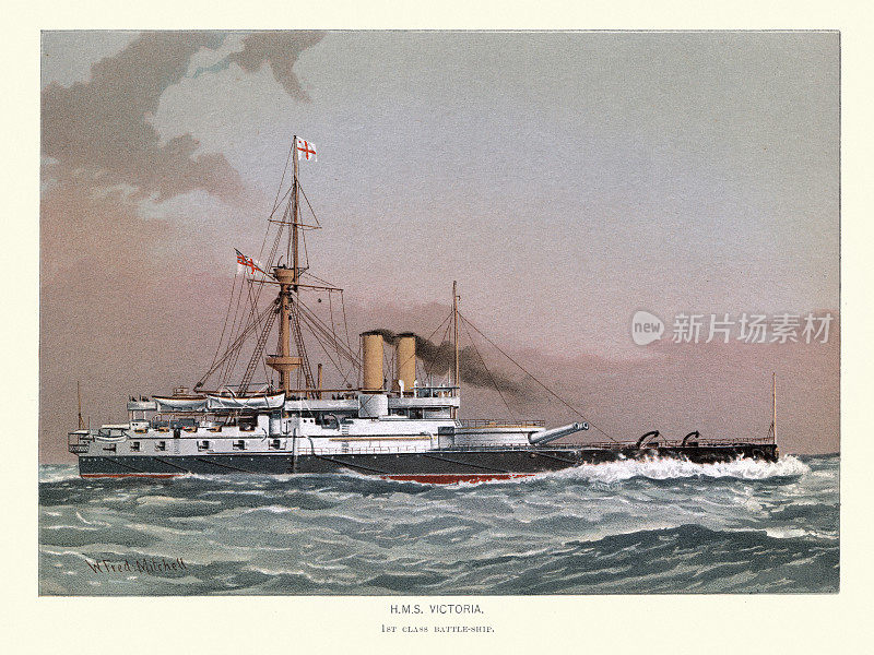 英国皇家海军战舰维多利亚号是19世纪她的两艘战列舰中的第一艘