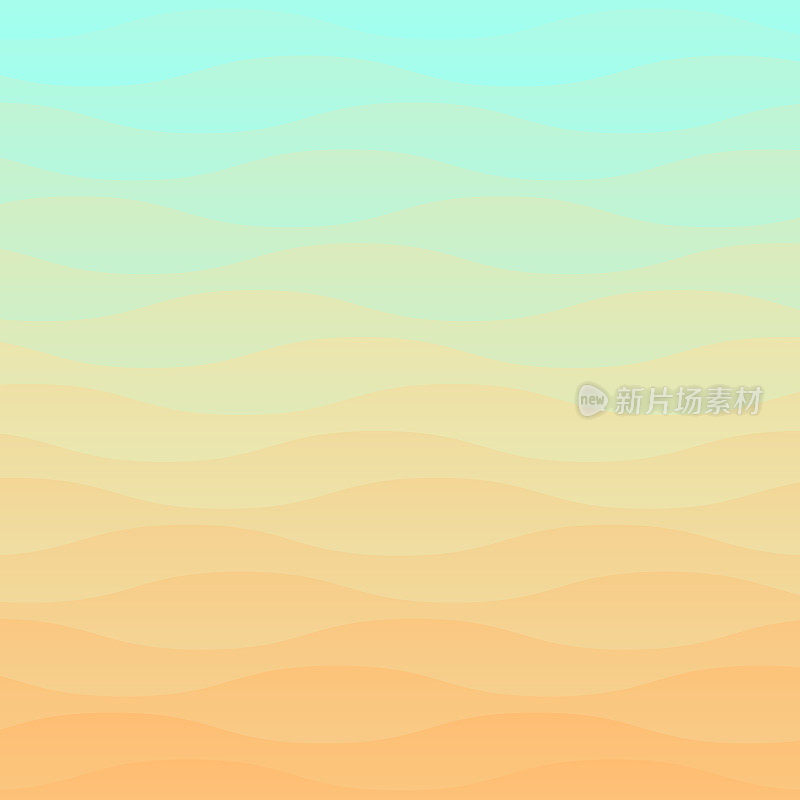 新潮的几何背景与橙色抽象波