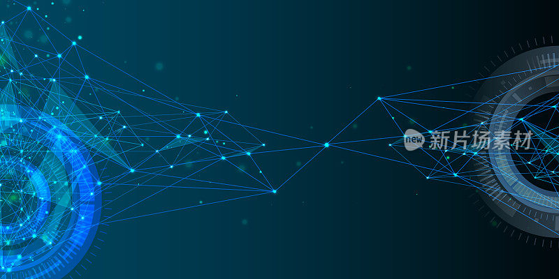 技术网络背景。